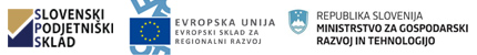 Logotipi: Republika Slovenija, Evropska unija – Evropski sklad za regionalni razvoj